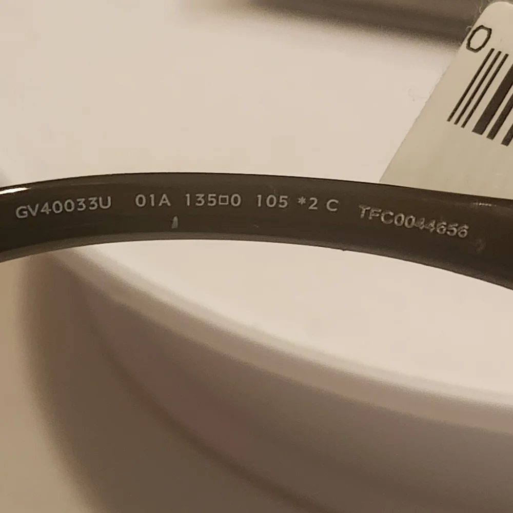 GIVENCHY GV40033U Oval Mask Sunglasses In Shiny Black/Smoke - Picture 8 of 10